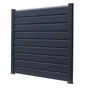 Lame Persiennée Pvc À Emboîter Clea Gris Anthracite, L.150 X H.16 Cm X Ep.30 Mm