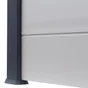 Poteau Pvc Clea Gris Anthracite, L.6 X P.9 X H.230 Cm