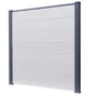Poteau Pvc Clea Gris Anthracite, L.6 X P.9 X H.230 Cm