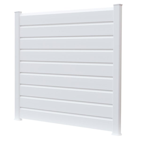 Lame Persiennée Pvc À Emboîter Clea Blanc, L.150 X H.16 Cm X Ep.30 Mm