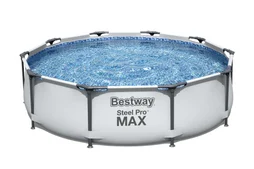 Piscine hors-sol STEEL PRO BESTWAY, L.3.05 m x l.3.05 m x H. 0,76 m