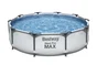Piscine hors-sol STEEL PRO BESTWAY, L.3.05 m x l.3.05 m x H. 0,76 m