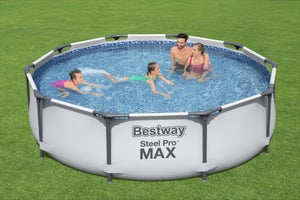 Piscine hors-sol STEEL PRO BESTWAY, L.3.05 m x l.3.05 m x H. 0,76 m