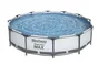 Piscine hors-sol STEEL PRO BESTWAY, L.3.66 m x l.3.66 m x H. 0,76 m