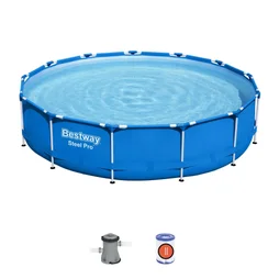 Piscine hors-sol STEEL PRO BESTWAY, diam. 3,96 m x H. 0,84 m