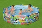 Piscine hors-sol STEEL PRO BESTWAY, diam.2,74 m x H. 0,66 m, motifs colorés