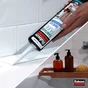 Mastic silicone sanitaire pure blanc RUBSON anti moisissure cartouche 280 ml