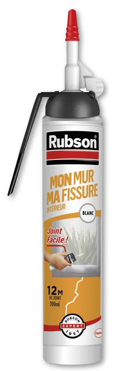 Mastic mur/fissure RUBSON blanc cartouche sans pistolet 200ml
