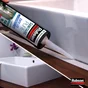 Mastic silicone sanitaire pure transparent RUBSON anti moisissur cartouche 280 ml
