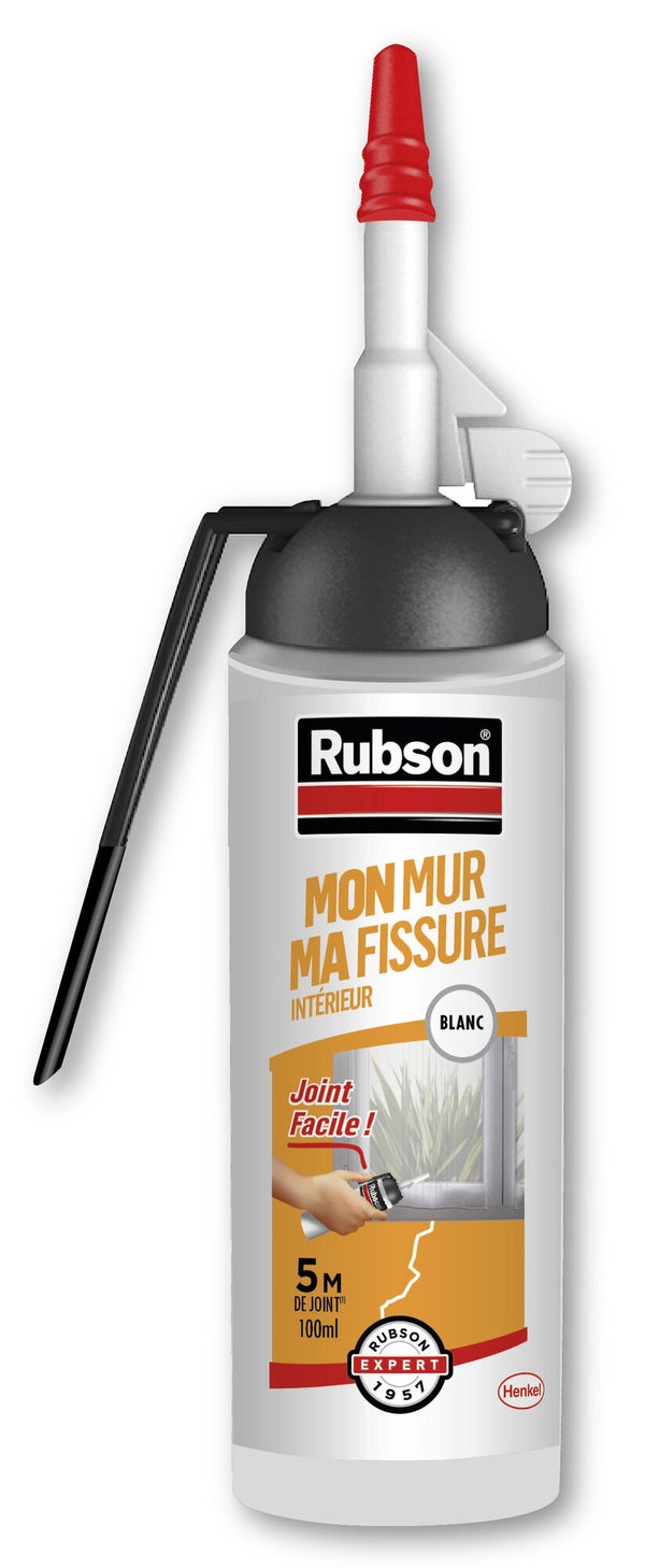 Mastic mur/fissure RUBSON blanc cartouche sans pistolet 100ml