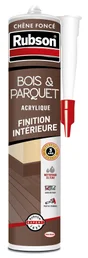 Mastic bois/parquet acrylique RUBSON chêne foncé cartouche 280ml