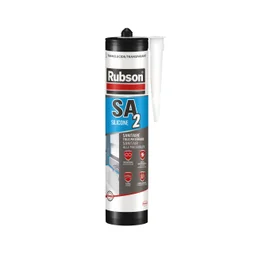 Mastic sanitaire silicone acetique RUBSON transparent cartouche 280ml