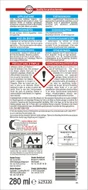Mastic sanitaire silicone acetique RUBSON transparent cartouche 280ml