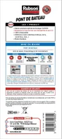 Mastic étanchéite pont bateaux RUBSON noir cartouche 280ml