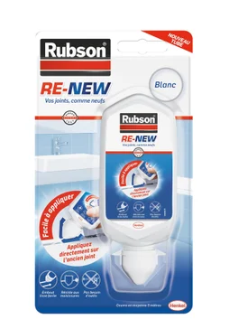 Mastic silicone cuisine/bain blanc RUBSON re-new tube 80 ml