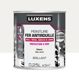 Peinture Fer Extérieur Luxens Blanc Glossy 0.25 L