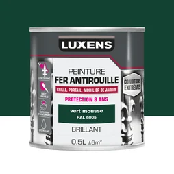 Peinture Fer Extérieur Luxens Vert Mousse Glossy 0.5 L