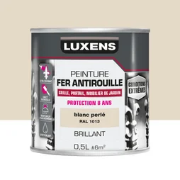 Peinture Fer Extérieur Luxens Blanc Perlé Glossy 0.5 L