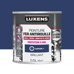 Peinture Fer Extérieur Luxens Saphir 1 Glossy 0.5 L