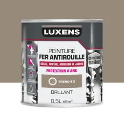 Peinture Fer Extérieur Luxens Trench 3 Glossy 0.5 L