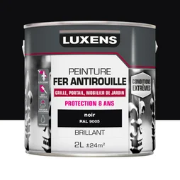 Peinture Fer Extérieur Luxens Noir Glossy 2 L