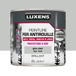 Peinture Fer Extérieur Luxens Gris Clair Glossy 2 L