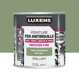 Peinture Fer Extérieur Luxens Vert Provence Glossy 0.5 L