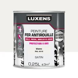 Peinture Fer Extérieur Luxens Blanc Satiné 0.25 L