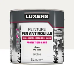 Peinture Fer Extérieur Luxens Blanc Satiné 2 L