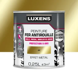 Peinture Fer Extérieur Luxens Or Métallisé Semi Brillant 0.25 L