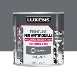 Peinture Fer Extérieur Luxens Granit 2 Glossy 0.5 L