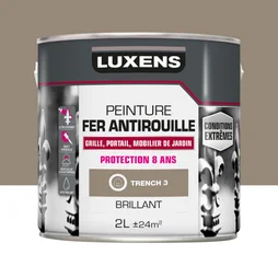 Peinture Fer Extérieur Luxens Trench 3 Glossy 2 L