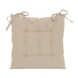 Set de 4 Galettes de chaise Popy, beige l.38 x H.38 cm