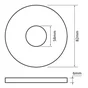 Joint wc pour soupape Jacob Delafon L.8.2 X H.0.6 X P.5.9 cm