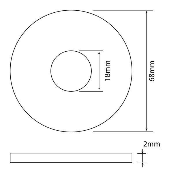 Joint wc pour soupape Porcher L.6.8 X H.0.2 X P.1.8 cm