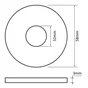 Joint wc pour soupape Geberit L.5.8 X H.0.3 X P.3.2 cm