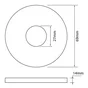 Joint wc pour soupape Mpmp L.9.5 X H.15 X P.1 cm