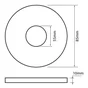 Joint wc pour soupape Wirquin L.8.5 X H.8.5 X P.1 cm