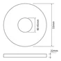 Raccord caoutchouc pour goulotte pour sortie de cuvette Ecopro l.5.5 X H.0.5 cm