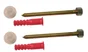 Fixation pour écrou borgne P.1 x H.9.5 cm