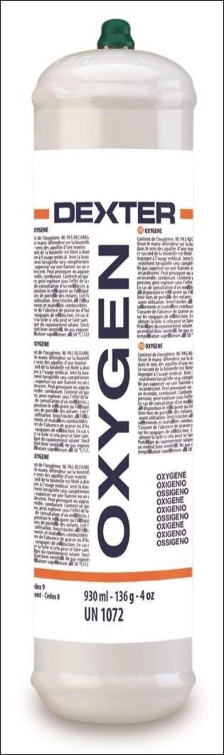 Bouteille non rechargeable de gaz oxygène 571Dx, DEXTER, 110 L