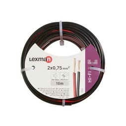 Câble Hi-Fi, 10M, Noir Et Rouge