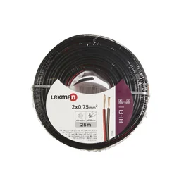 Câble Hi-Fi, 25M, Noir Et Rouge