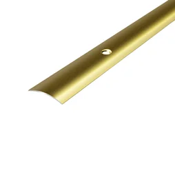 Barre De Seuil Adhésive Ou A Visser Métal, L.30 Mm X L.93 Cm Brillant Métallique