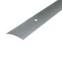 Barre de seuil adhésive ou à visser métal, ARTENS, L.45 mm x l.93 cm mat métallique