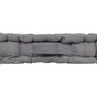 Coussin de sol Luck, gris l.40 x H.40 cm