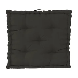 Coussin de sol Luck, anthracite l.60 x H.13 cm