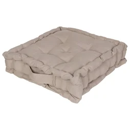 Coussin de sol Luck, beige l.60 x H.60 cm
