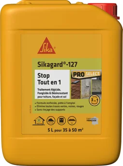 Traitement Anti-Dépots Verts Pour Toitures, Façades Et Terrasses Sika, 5 L