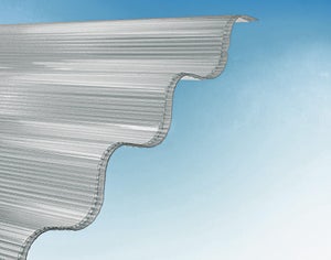 Plaque De Toiture Grande Onde Polycarbonate Cellulaire L.0.92 X L.2 M Sedpa